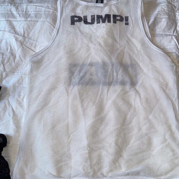 MEAT White Mesh Tank Top - Picture 3 of 3